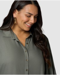 Sunday In The City - Halo Midi Shirt Dress