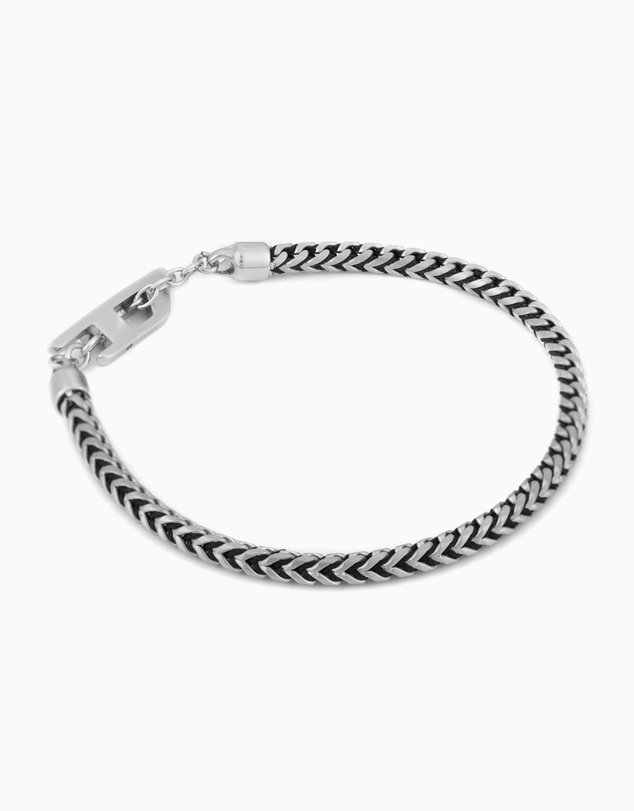 Diesel - D Logo Silver Tone Bracelet