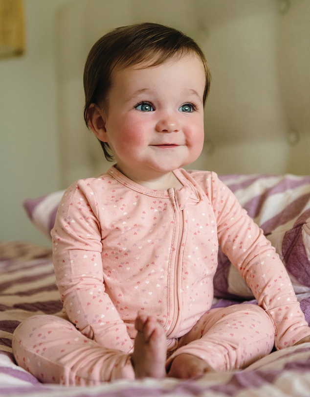Kynd Baby - Day Or Night Onesie in Pink Heart