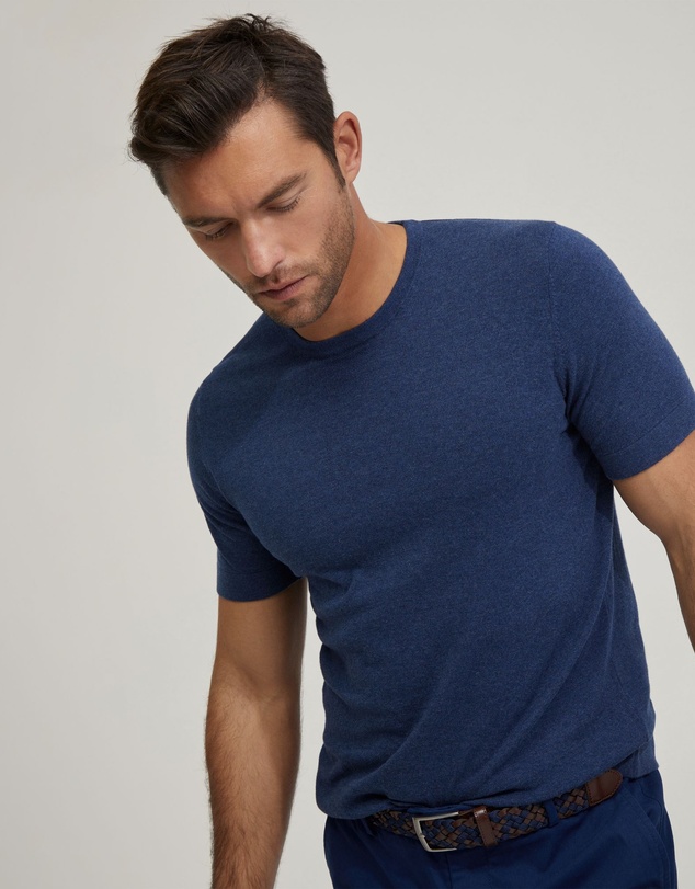 Oxford - Theodore Crew Neck Knitted T-Shirt