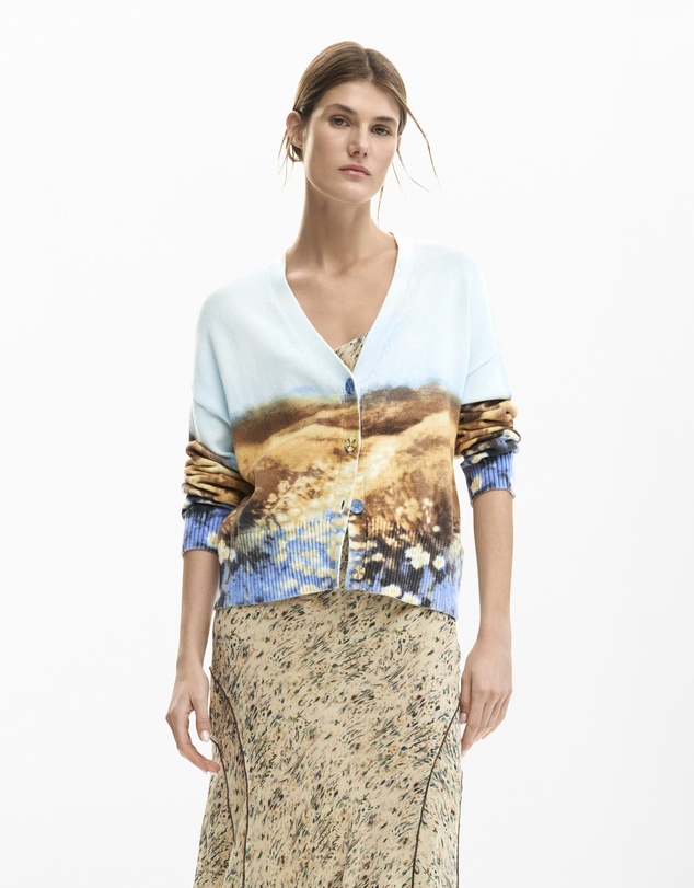 Desigual - Landscape cardigan sweater