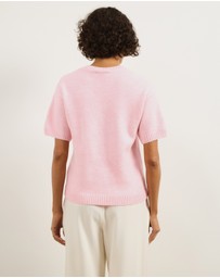 Atmos&Here - Ayla Knitted Boxy T-Shirt