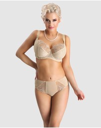 Nessa - Selena Unlined Embroidered Large Cup Wired Bra