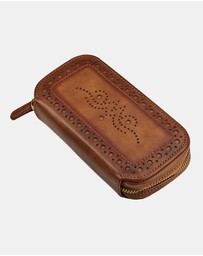 Wolf - WOLF Brogue Double Watch Zip Pouch