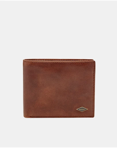 Fossil - Ryan Brown Large Coin Pocket Bifold Wallet