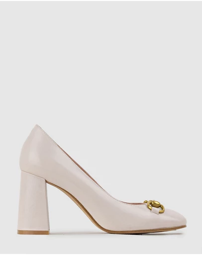 Edward Meller - BAILEY85 Block Heel Pump with Trim