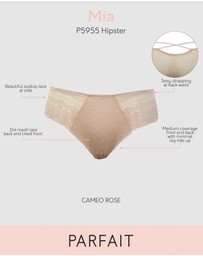 Parfait - Mia Sheer Mesh & Lace Hipster Brief