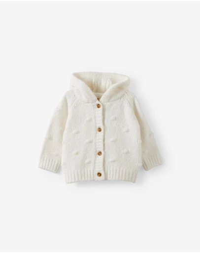 Cotton On Kids - Organic Knit Hooded Cardigan