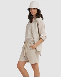 CAMIXA - Panthea Linen Shorts