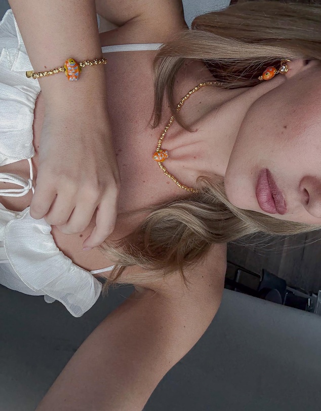 Amber Sceats - Azurefin Necklace in Orange