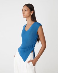 Forcast - Galina Ruched Lyocell Knit