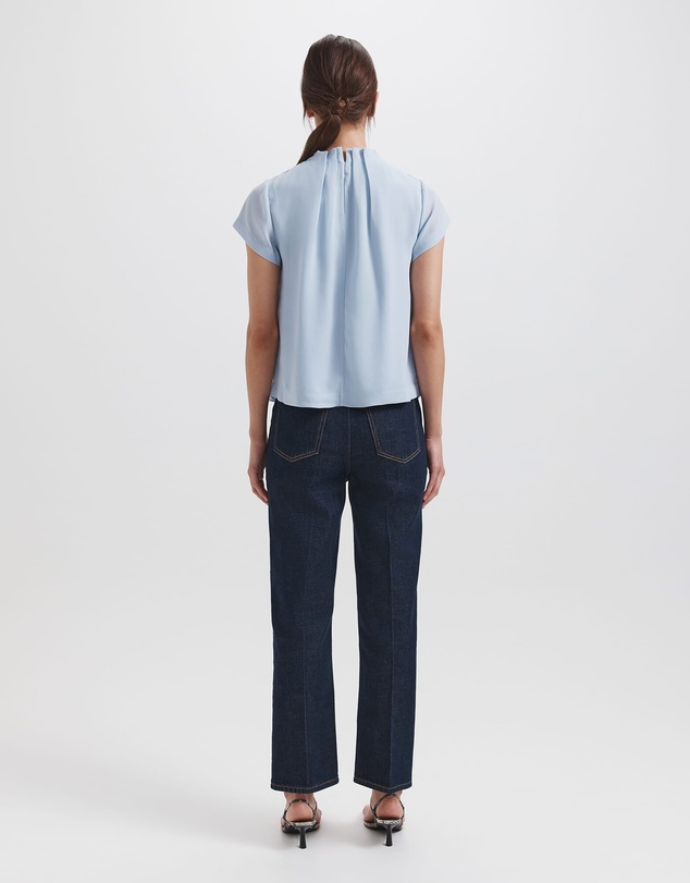 SABA - Willa High Neck Short Sleeve Top