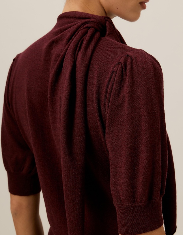 Tussah - Alice Neck Tie Knitted Top