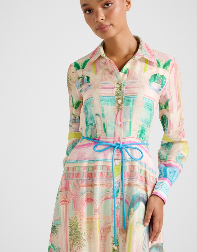 Forever New - Abbey Printed Shirt Midi Dress