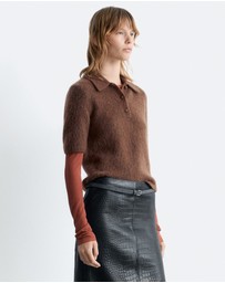 & Other Stories - Brushed Knit Polo T-Shirt