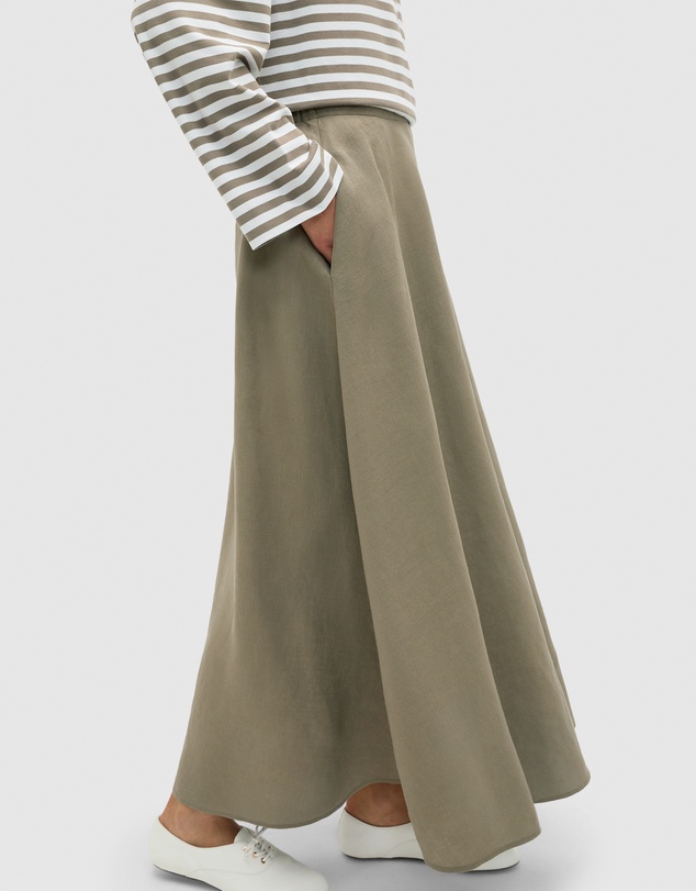 Seed Heritage - Core Linen Midi Skirt