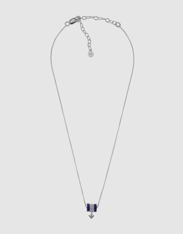 Emporio Armani - Silver-Tone Pedant Necklace