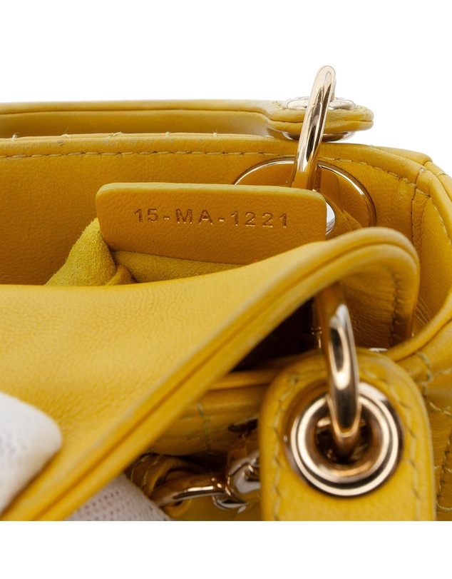 Pre-Loved by Azura Reborn - Pre-Loved Micro Lambskin Cannage Lady Dior