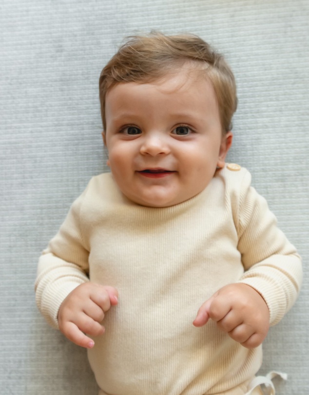 WITH LOVE FOR KIDS - Basics Thick Ribbed Long Sleeve Onesie - Babies