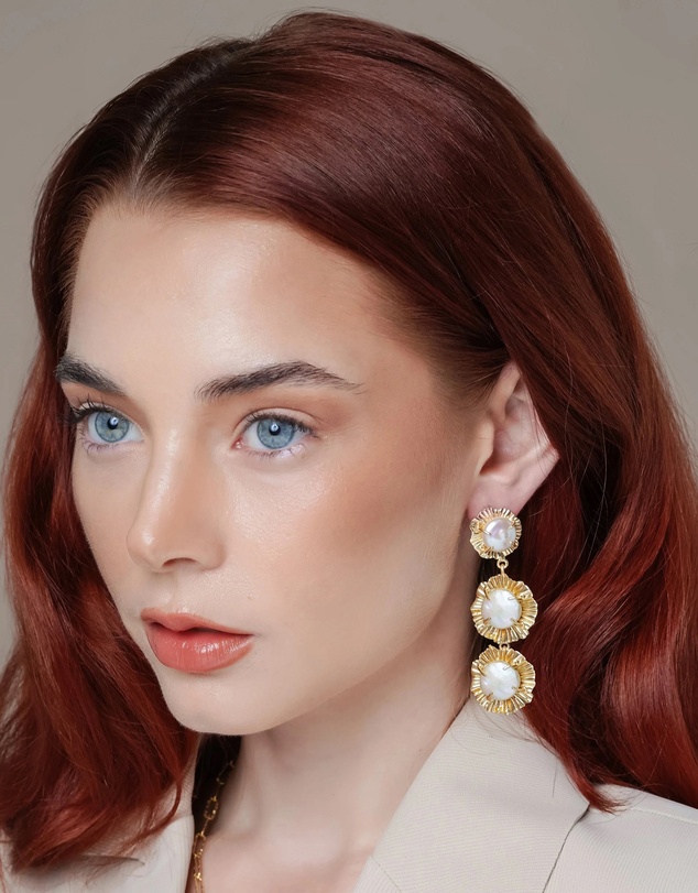 Meshca - Stardust Trio Earrings