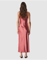 & Other Stories - Sleeveless Satin Midi Dress