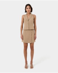 Forcast - Nikki Mini Wrap Skirt