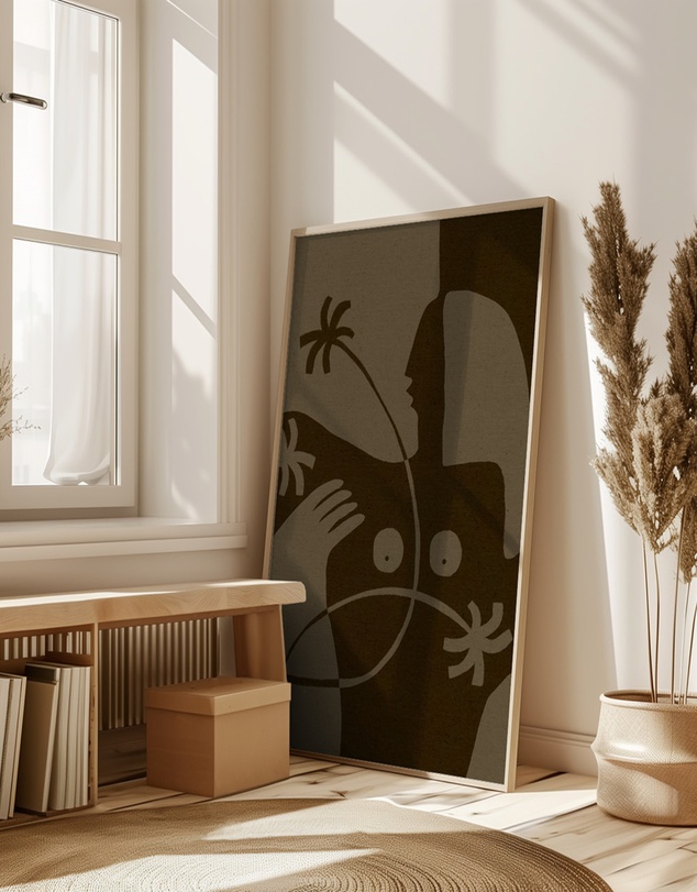 Olive et Oriel - The Land Story 6 by Shatha Al Dafai Art Print