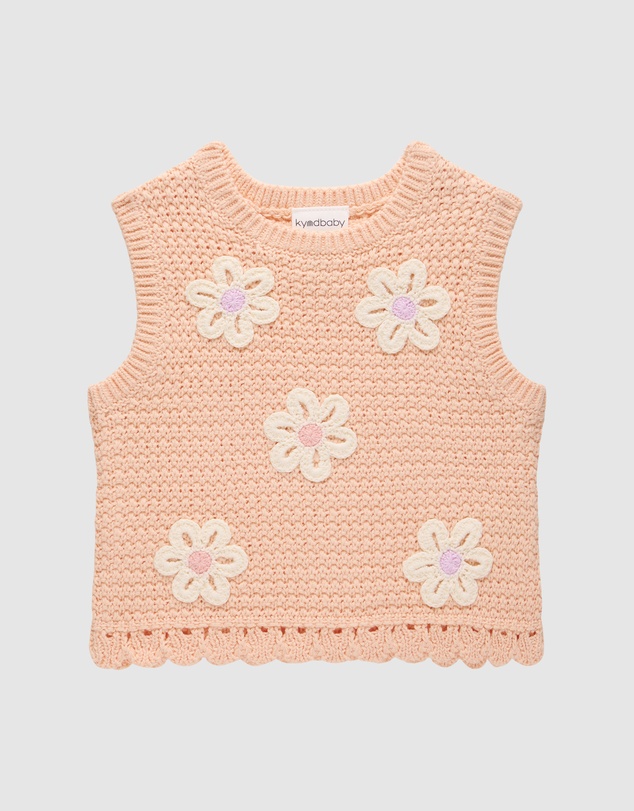 Kynd Baby - Crochet Top in Blooms