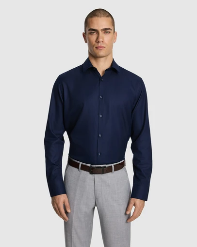 yd. - Monaco Pure Cotton Textured Dress Shirt