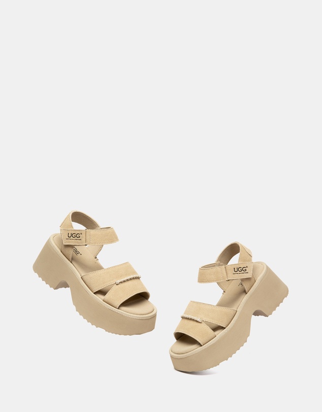 EVERAU - Australian Shepherd Ugg Eive Cow Suede Upper Loafer Oxfords Flats