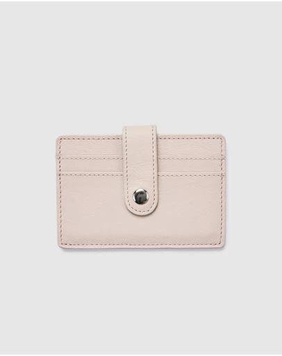 Globite - Leather RFID Card Holder Snap Button