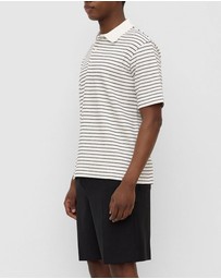 Assembly Label - Volley Stripe Short Sleeve Polo
