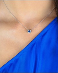 Georgini - Milestone Sapphire Halo Pendant
