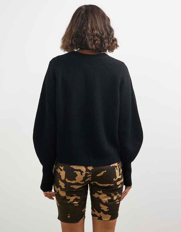 Lindsay Nicholas New York - Sculptured Sleeve Crew Neck