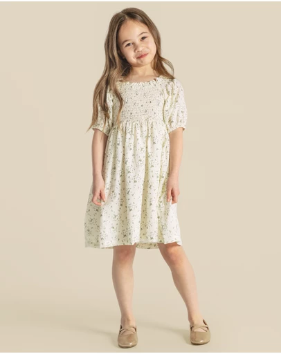 Designer Kidz - Lily Puff Sleeve Dress