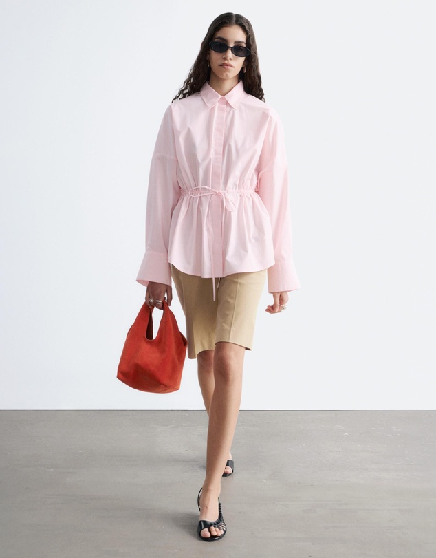 & Other Stories - Cotton Poplin Drawstring Shirt