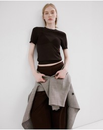 M.N.G - Short-Sleeved Knitted Sweater