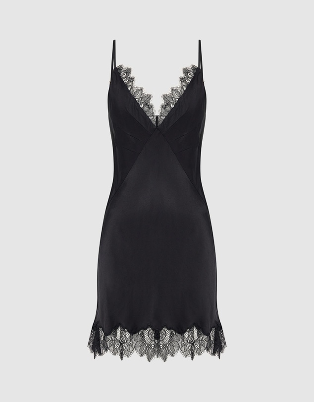 Shona Joy - Maisie Lace Slip Mini Dress