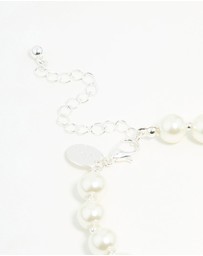 Lovisa - Silver Plated Pearl Chain Bracelet