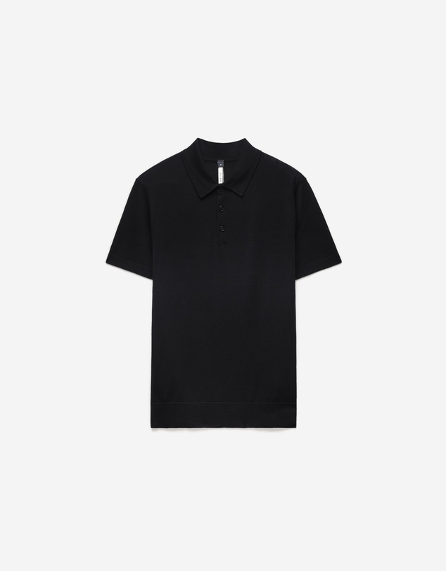 Calibre - Merino Wool Polo Black