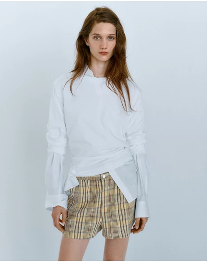 M.N.G - Straight Checked Shorts