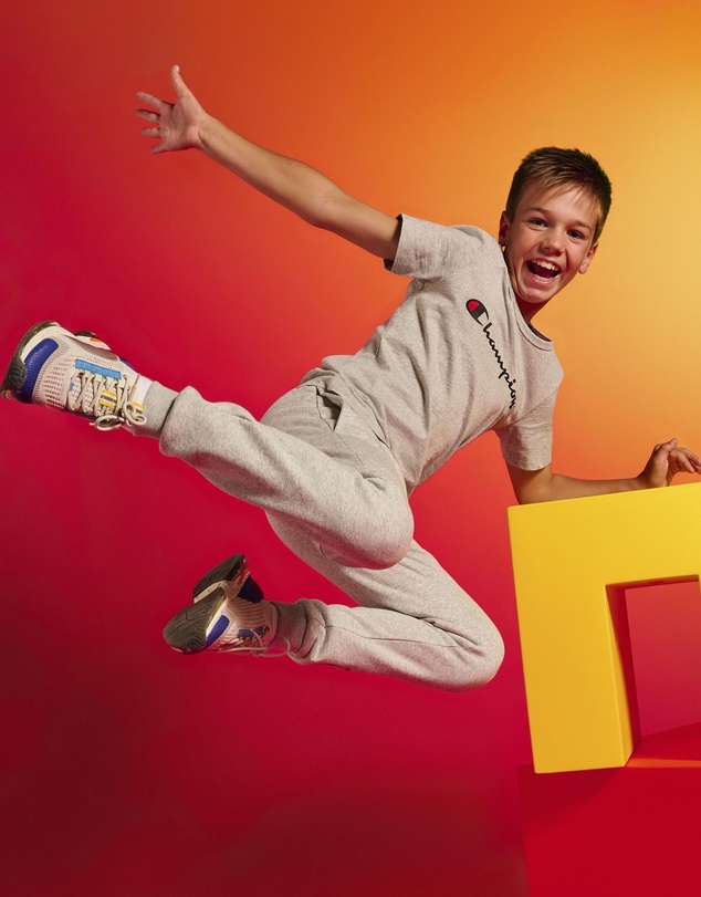 Champion - Script Cuff Sweatpants - Kids-Teens