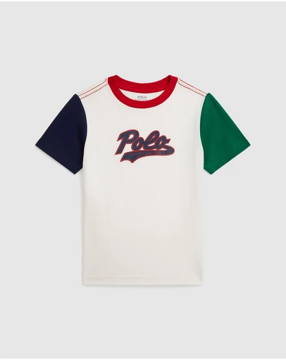 Polo Ralph Lauren - Logo Color-Blocked Cotton Tee - Kids