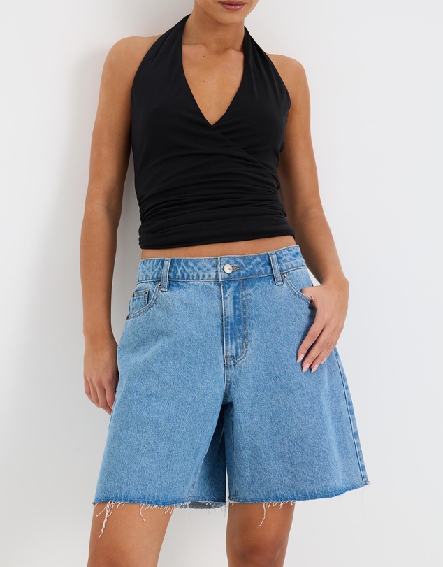 Calli - Blake Wide Leg Denim Jorts