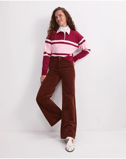 Sportscraft - Joanna Cropped Rugby Shirt