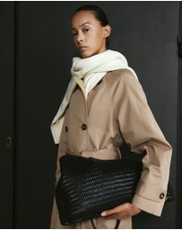M.N.G - Long Double-Breasted Trench Coat