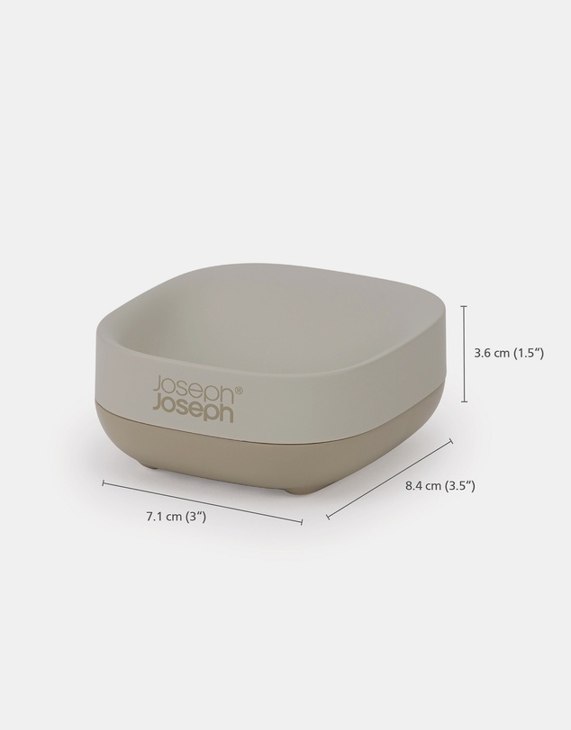 Joseph Joseph - Slim™ Compact Matt Finish Soap Dish (Ecru)