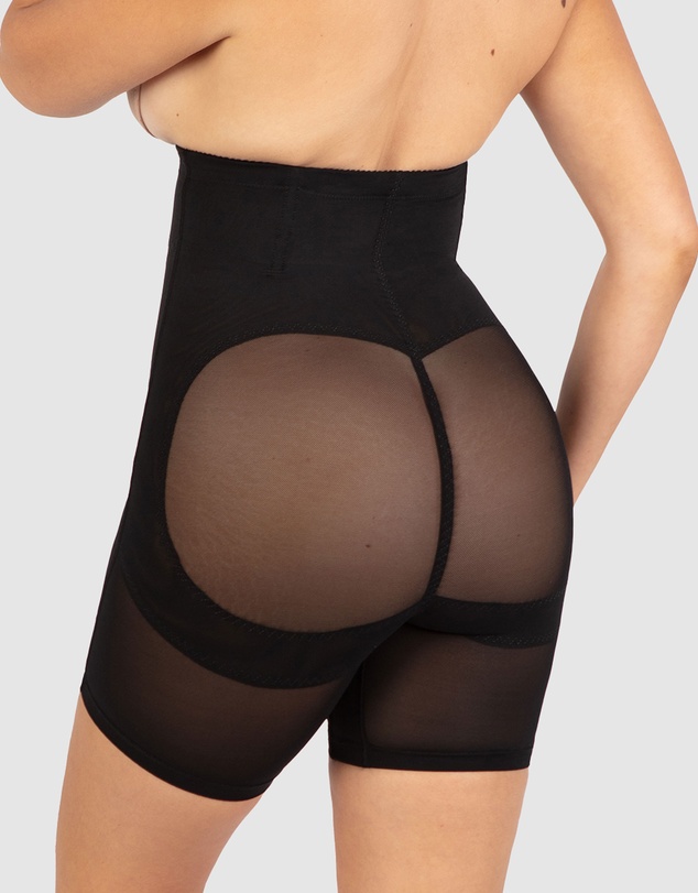 B Free Intimate Apparel - High Waist Power Mesh Tummy Control Shorts