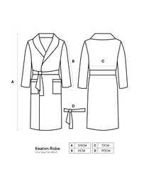 Linen House - Keaton Waffle Robe