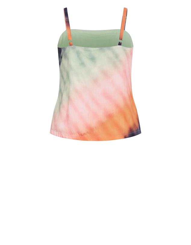 City Chic - Sunset Ombre Print Cami